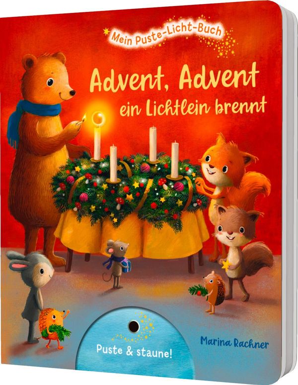 Mein Puste-Licht-Buch: Advent, Advent, ein Lichtlein brennt (Buch)