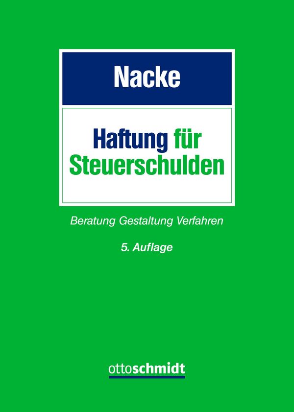 Haftung für Steuerschulden - Alois T. Nacke (Buch)