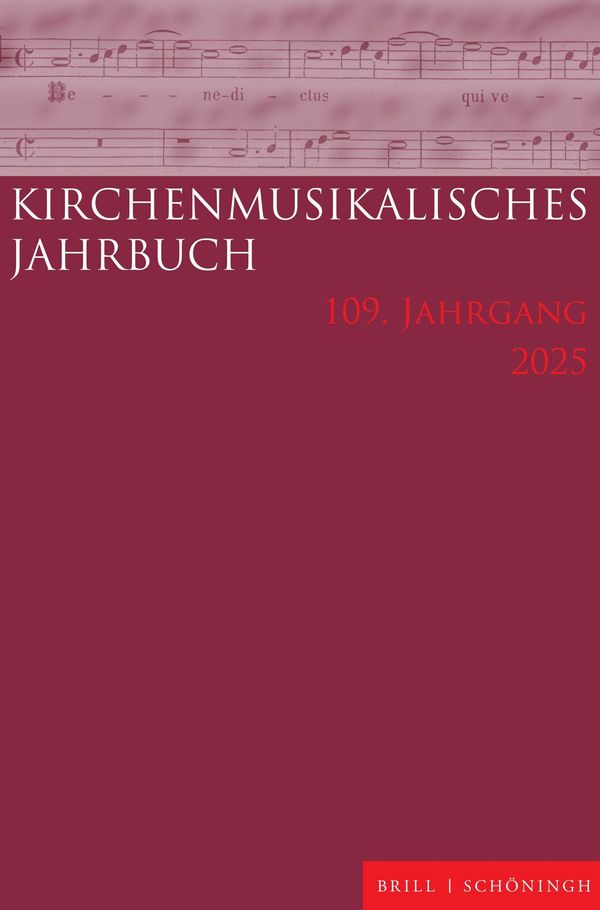 Kirchenmusikalisches Jahrbuch 109. Jahrgang 2025 (Buch)