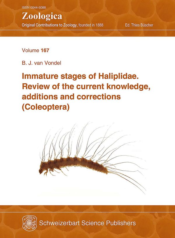 Immature stages of Haliplidae - Bernhard J. van Vondel (Buch)