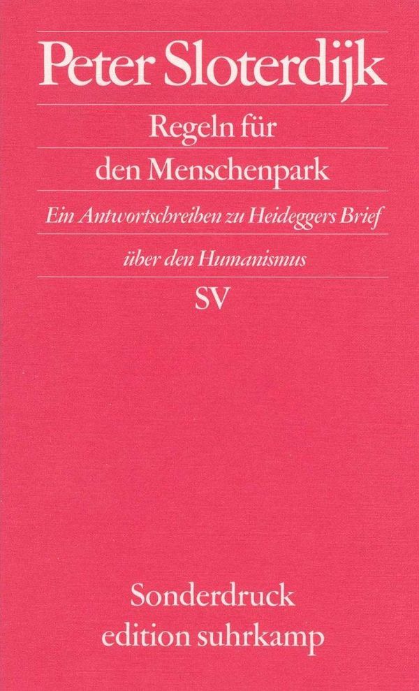 Regeln für den Menschenpark - Peter Sloterdijk (Buch)