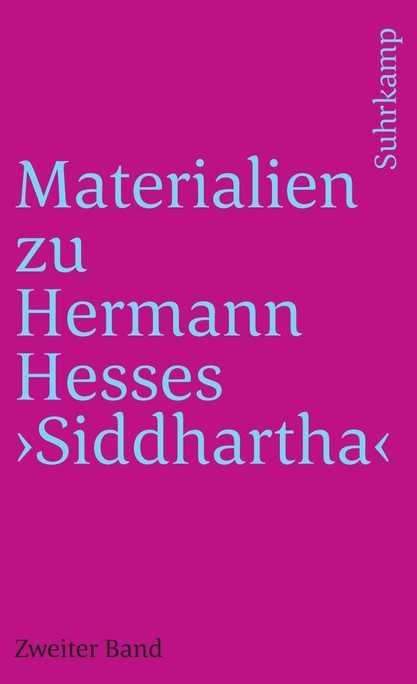Materialien zu Hermann Hesses »Siddhartha« (Buch)