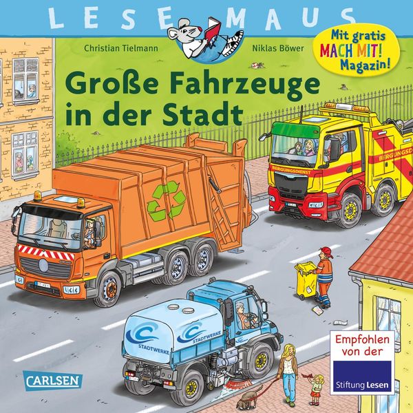 LESEMAUS 188: Große Fahrzeuge in der Stadt - Christian Tielmann (Buch)