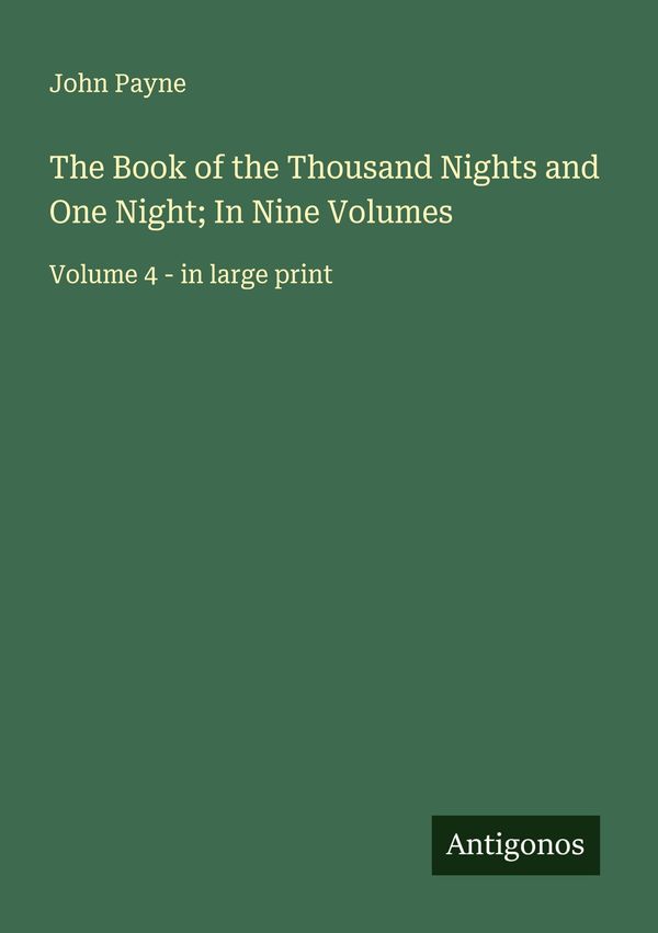 The Book of the Thousand Nights and One Night; In Nine Volumes (Buch)
