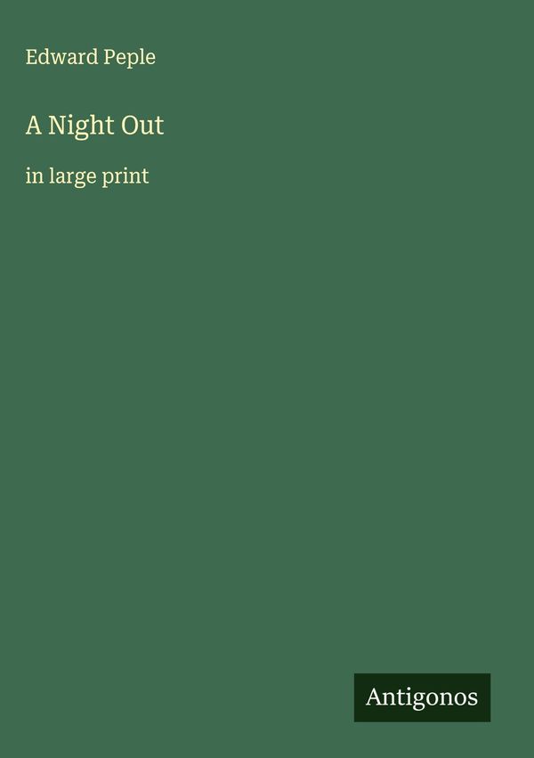 A Night Out - Edward Peple (Buch)