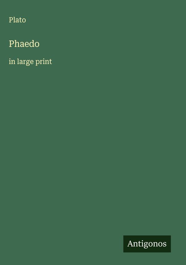Phaedo - Plato (Buch)