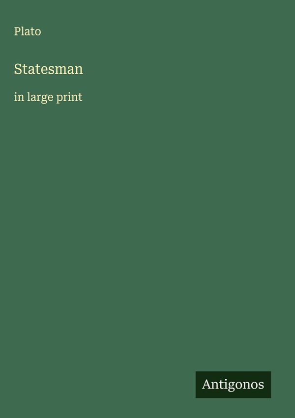Statesman - Plato (Buch)