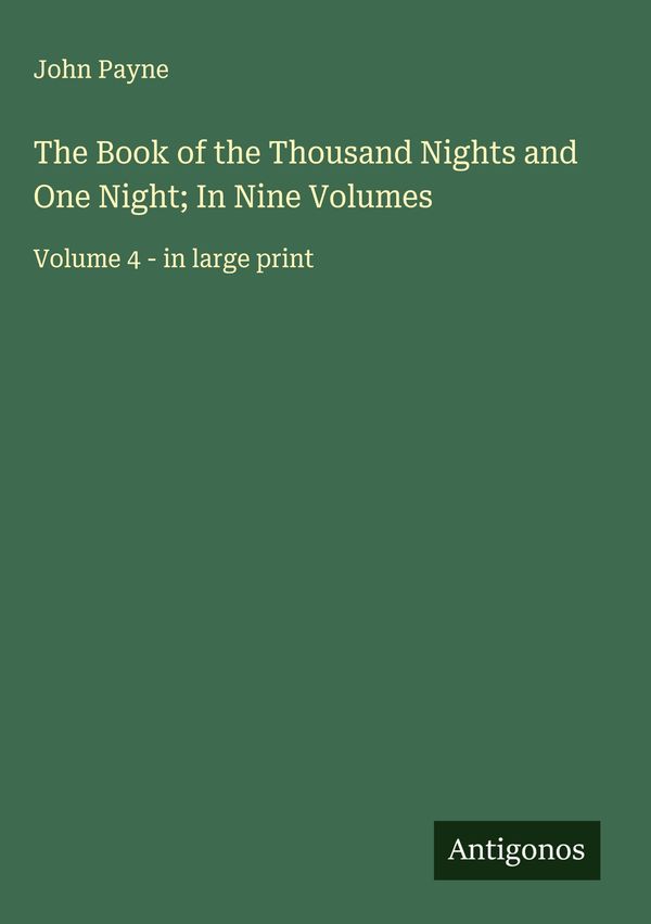 The Book of the Thousand Nights and One Night; In Nine Volumes (Buch)