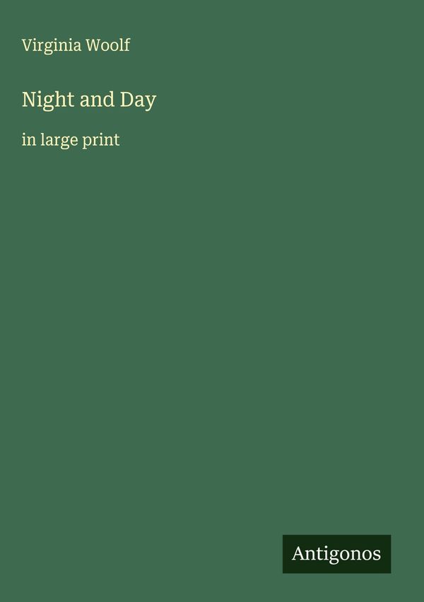 Night and Day - Virginia Woolf (Buch)