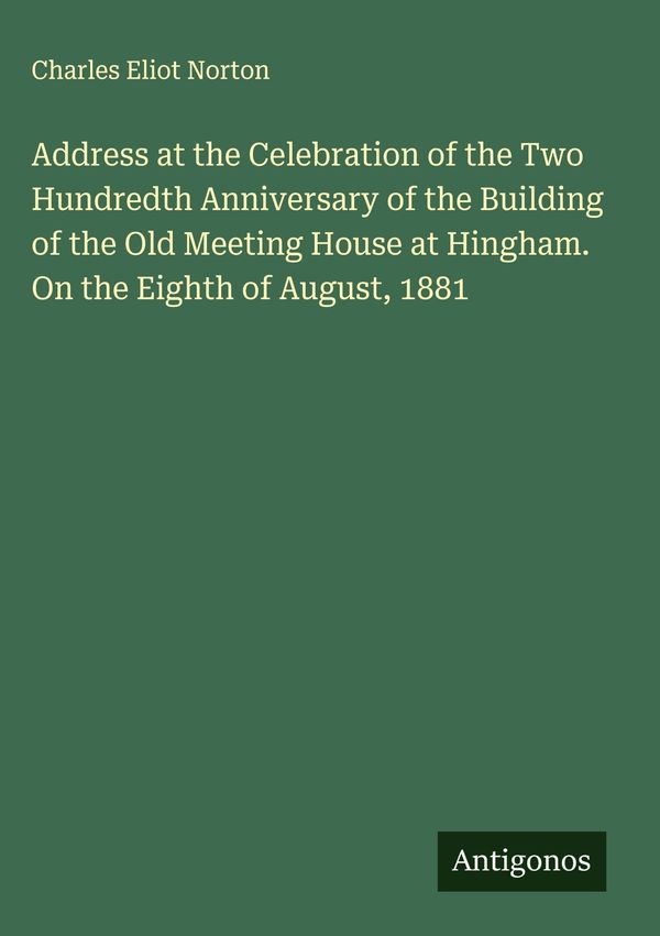 Address at the Celebration of the Two Hundredth Anniversary of the ...