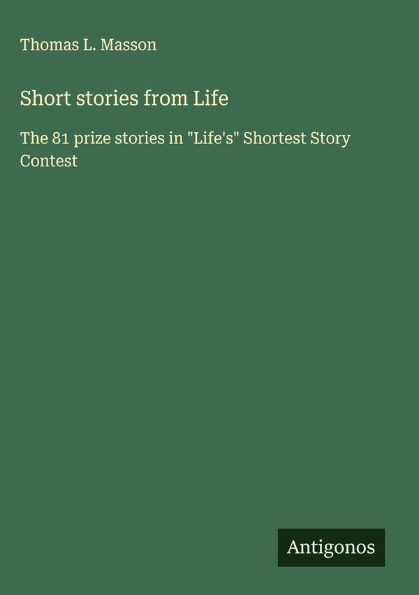 Short stories from Life - Thomas L. Masson (Buch)