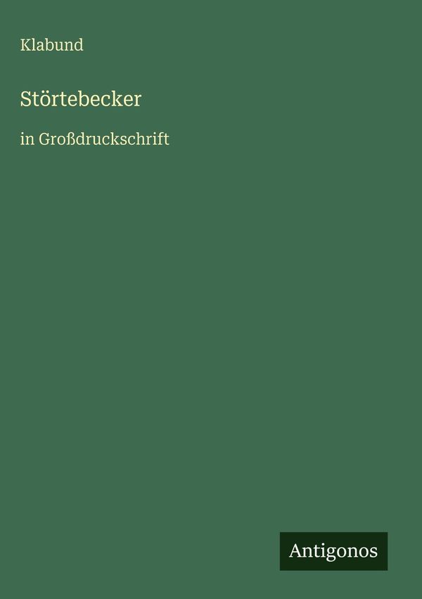 Störtebecker - Klabund (Buch)