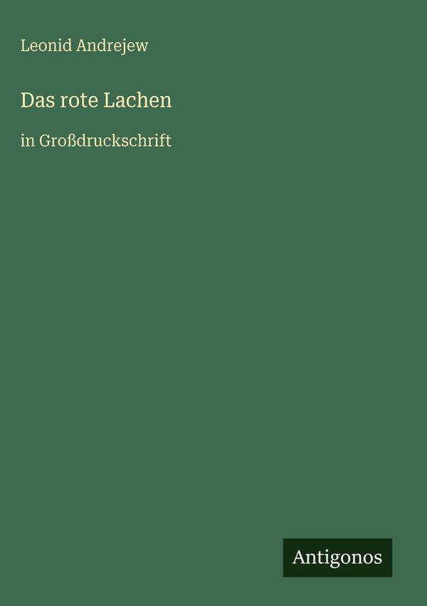 Das rote Lachen - Leonid Andrejew (Buch)