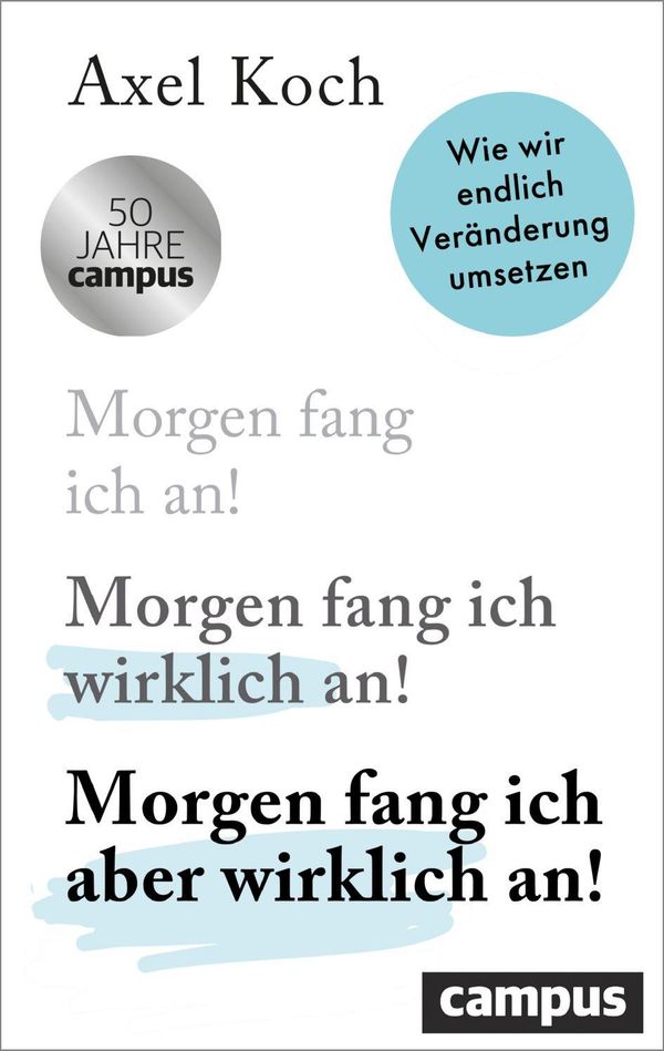 Morgen fang ich aber wirklich an! - Axel Koch (Buch)