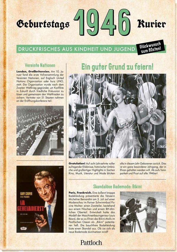 1946 - Geburtstagskurier - Ute Wielandt (Buch)