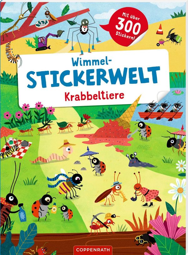 Wimmel-Stickerwelt - Krabbeltiere (Buch)
