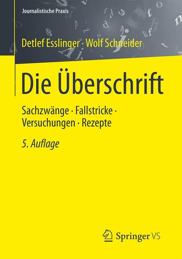 Die Überschrift - Detlef Esslinger (Buch)