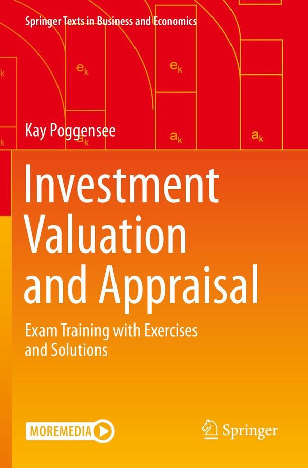 Investment Valuation and Appraisal - Kay Poggensee (Buch)