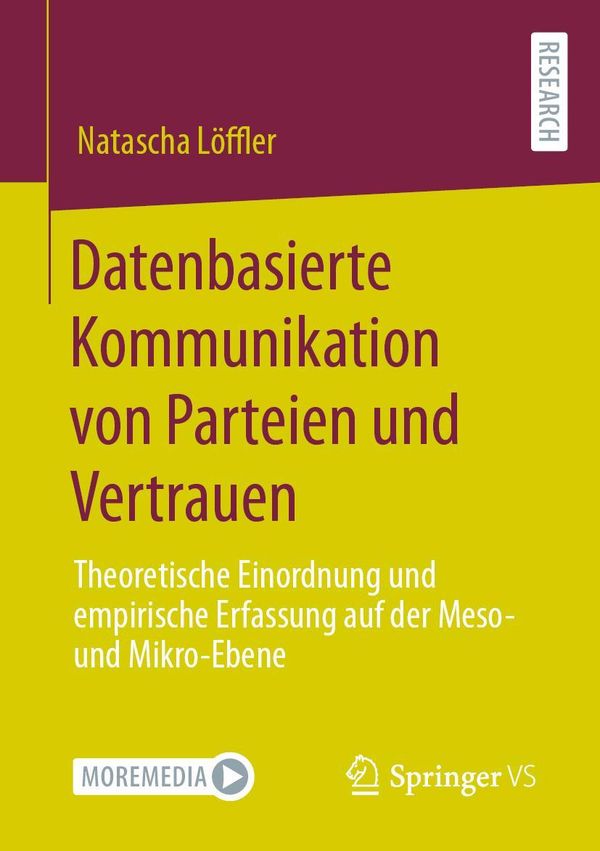 Datenbasierte Kommunikation von Parteien und Vertrauen (Buch)
