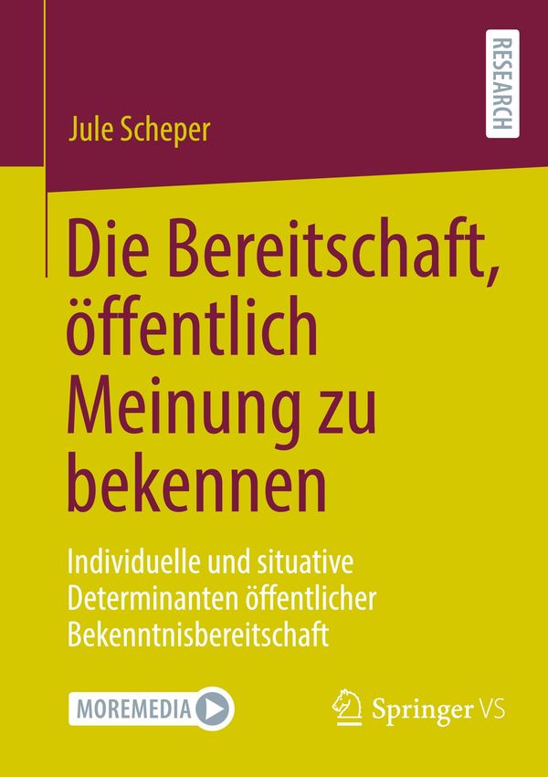 Die Bereitschaft, öffentlich Meinung zu bekennen - Jule Scheper (Buch)