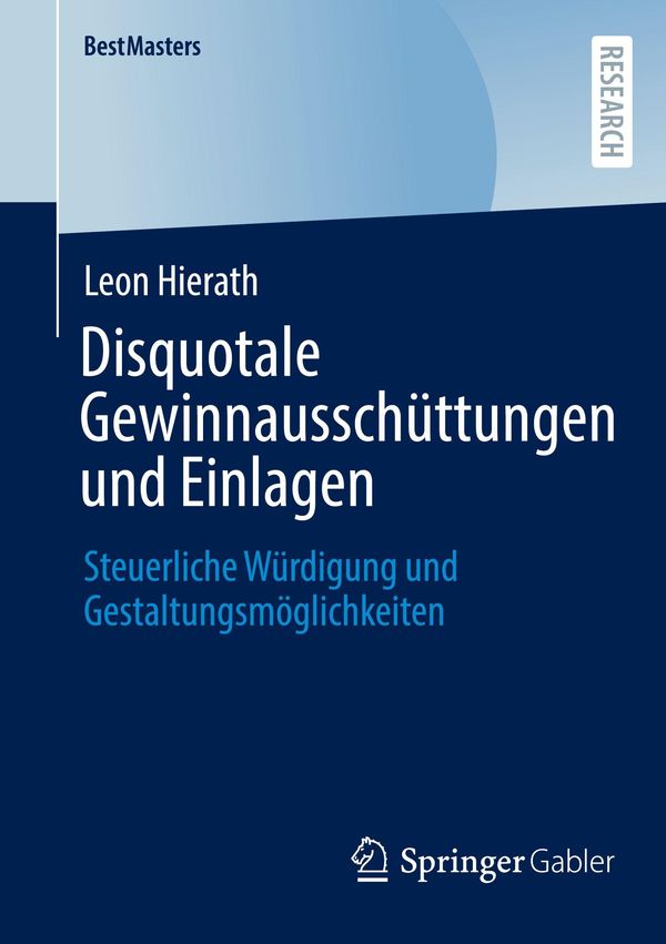 Disquotale Gewinnausschüttungen und Einlagen - Leon Hierath (Buch)