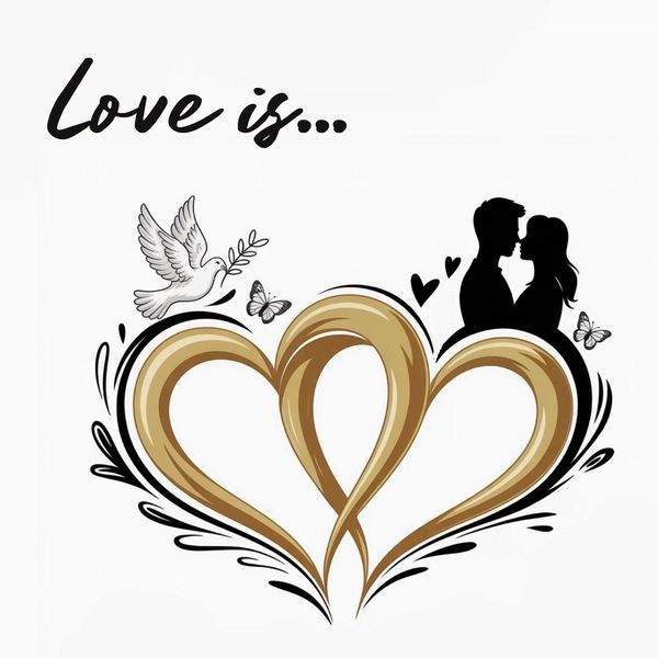 Love is ... Original guest book for the wedding, the engagement or ...