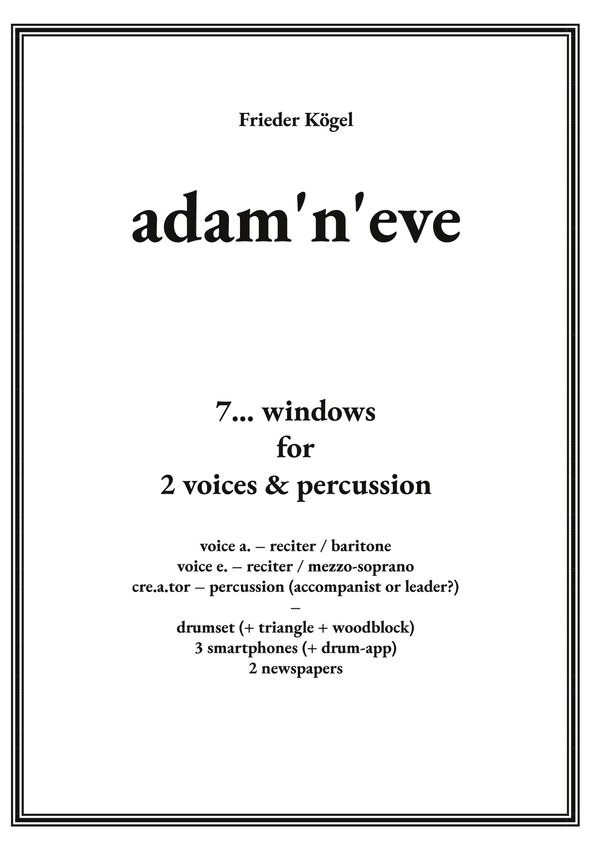 adamneve - Frieder Kögel (Buch)