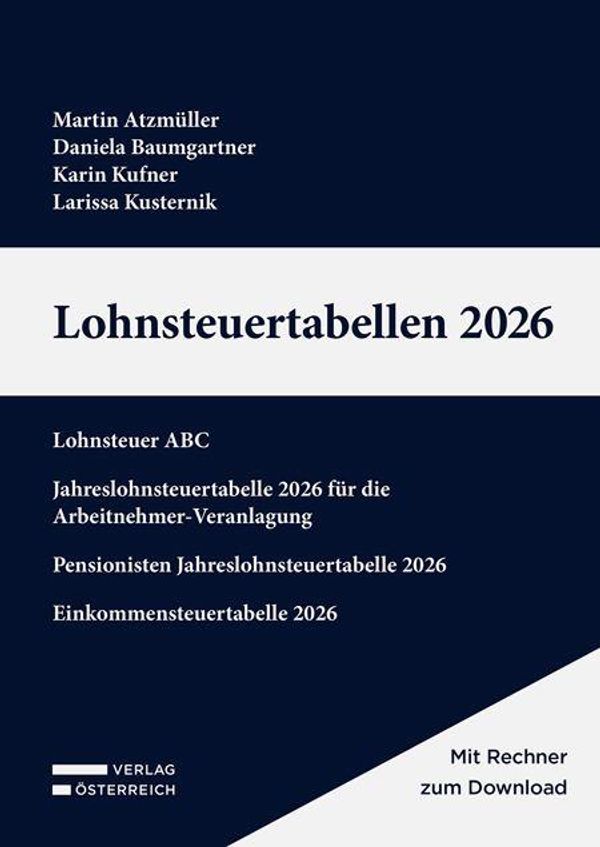 Lohnsteuertabellen 2026 - Martin Atzmüller (Buch)