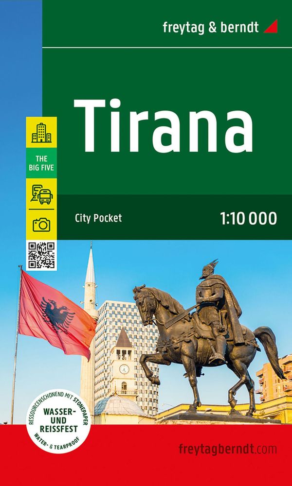 freytag & berndt Innenstadtplan Tirana 1:10.000