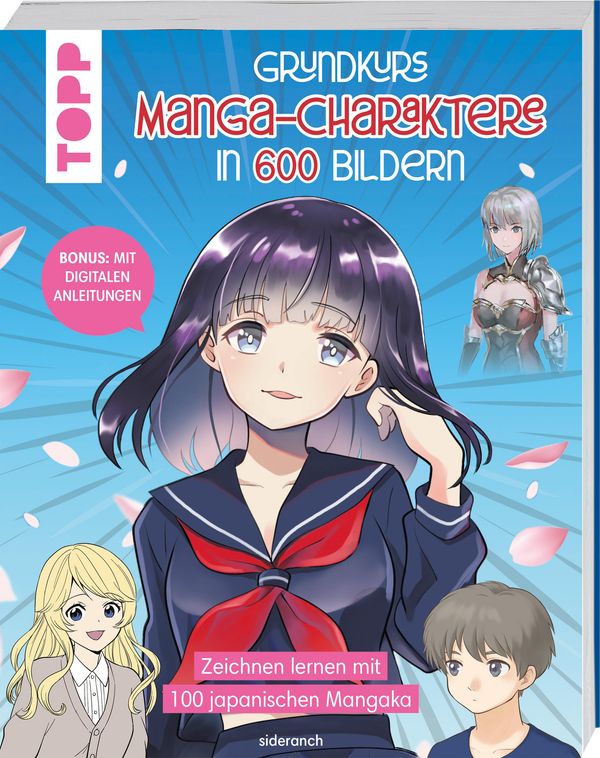 Grundkurs Manga-Charaktere in 600 Bildern - Sideranch (Buch)