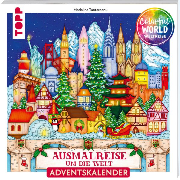 Colorful Christmas Weltreise - Weihnachtliche Ausmalreise um die We...