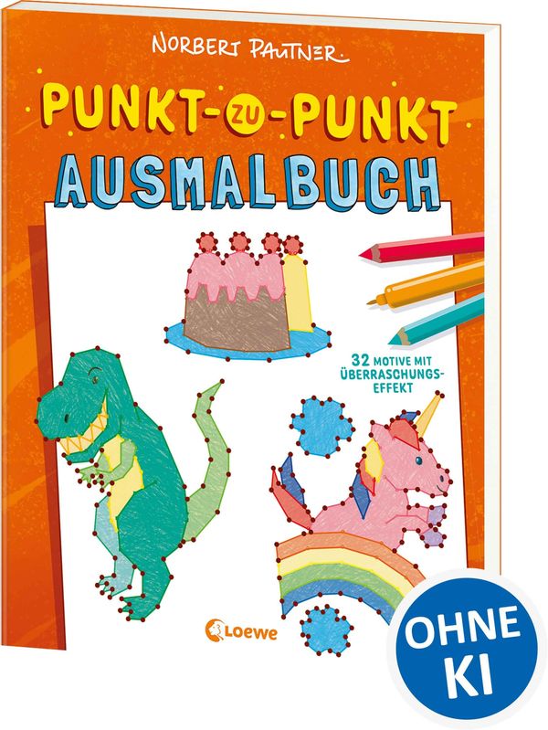Punkt-zu-Punkt-Ausmalbuch (orange) (Buch)