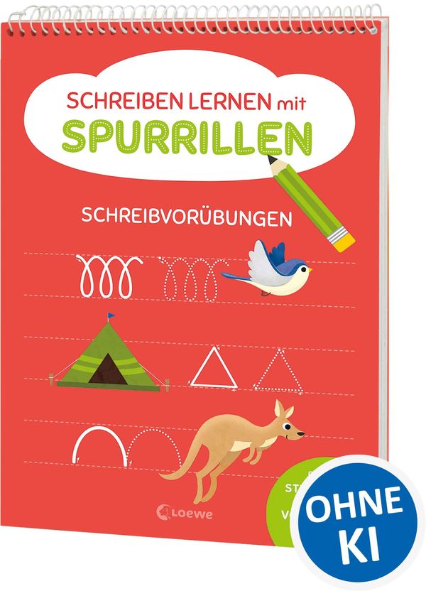 Schreiben lernen mit Spurrillen - Schreibvorübungen (Buch)