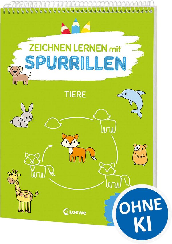 Zeichnen lernen mit Spurrillen - Tiere (Buch)