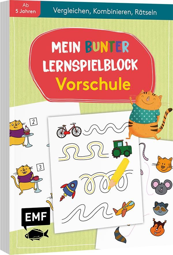 Mein bunter Lernspielblock - Vorschule: Vergleichen, Kombinieren, R...