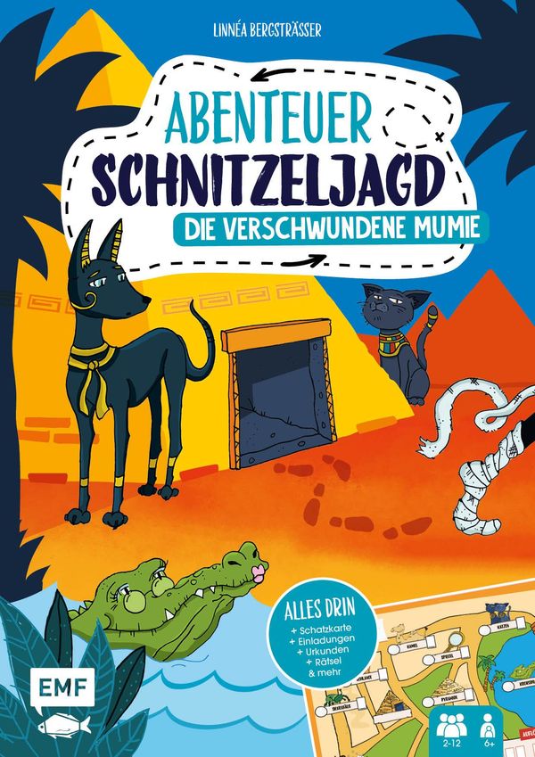Set: Abenteuer Schnitzeljagd - Die verschwundene Mumie (Buch)