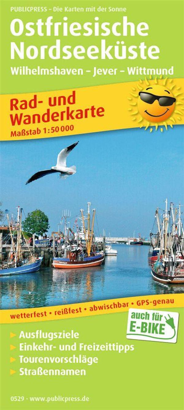 Ostfriesische Nordseeküste, Wilhelmshaven - Jever - Wittmund 1:50 000