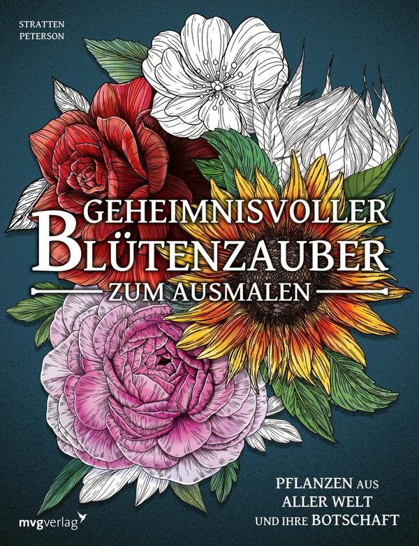 Geheimnisvoller Blütenzauber zum Ausmalen - Stratten Peterson (Buch)