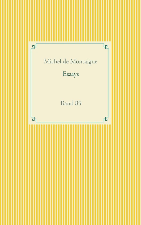 Essays - Michel De Montaigne (Buch)