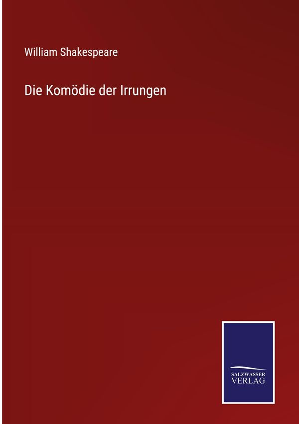 Die Komödie der Irrungen - William Shakespeare (Buch)