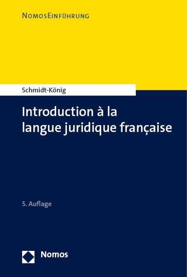 Introduction à la langue juridique française (Buch)