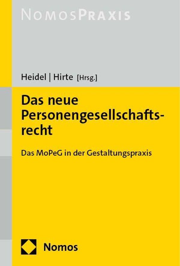 Das neue Personengesellschaftsrecht (Buch)