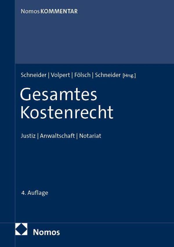 Gesamtes Kostenrecht (Buch)