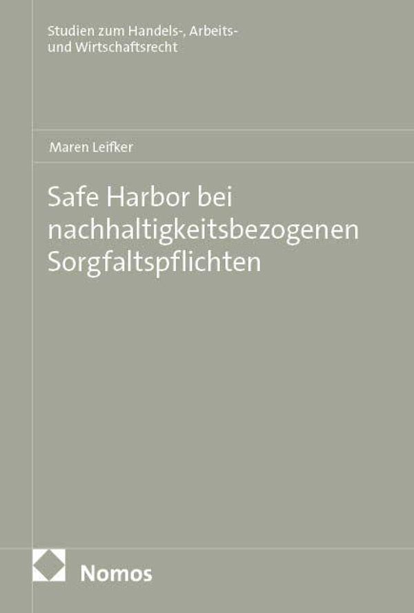 Safe Harbor bei nachhaltigkeitsbezogenen Sorgfaltspflichten (Buch)