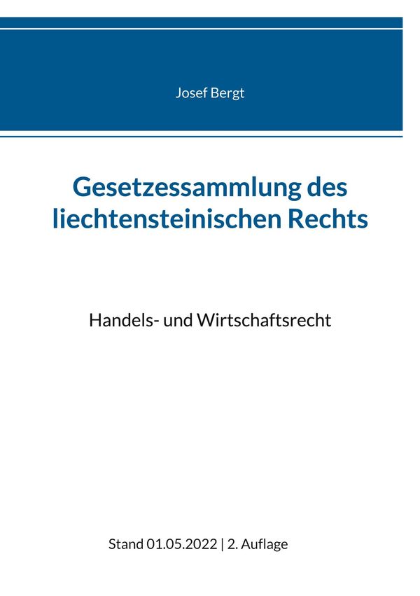 Gesetzessammlung des liechtensteinischen Rechts (Buch)