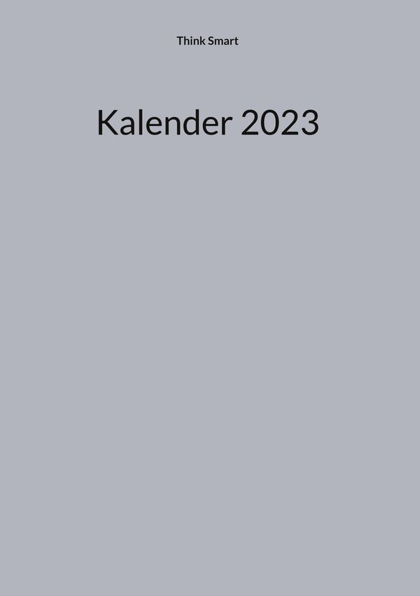 Kalender 2023 - Think Smart (Buch)