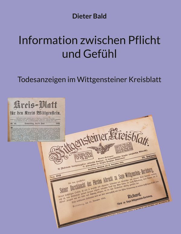 Information zwischen Pflicht und Gefühl - Dieter Bald (Buch)