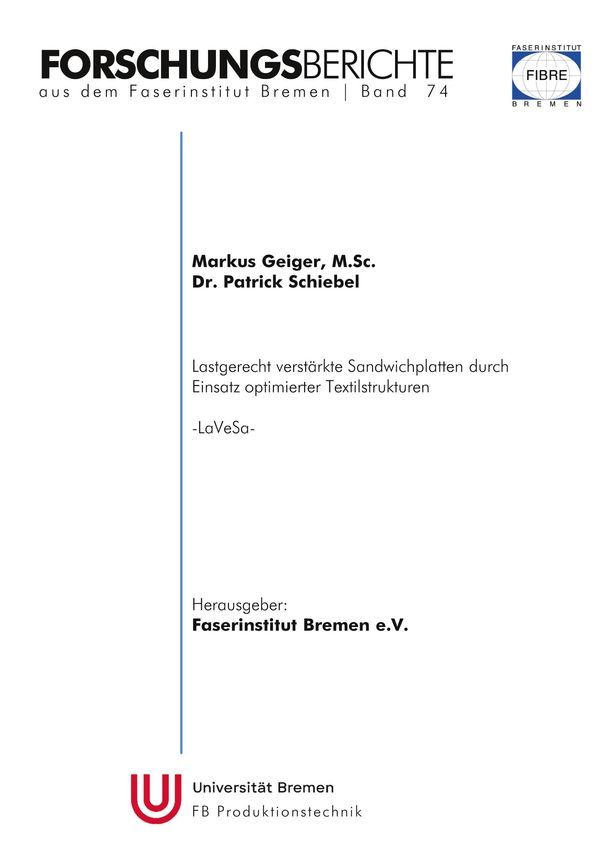 Forschungsberichte aus dem Faserinstitut Bremen | Band 74 (Buch)