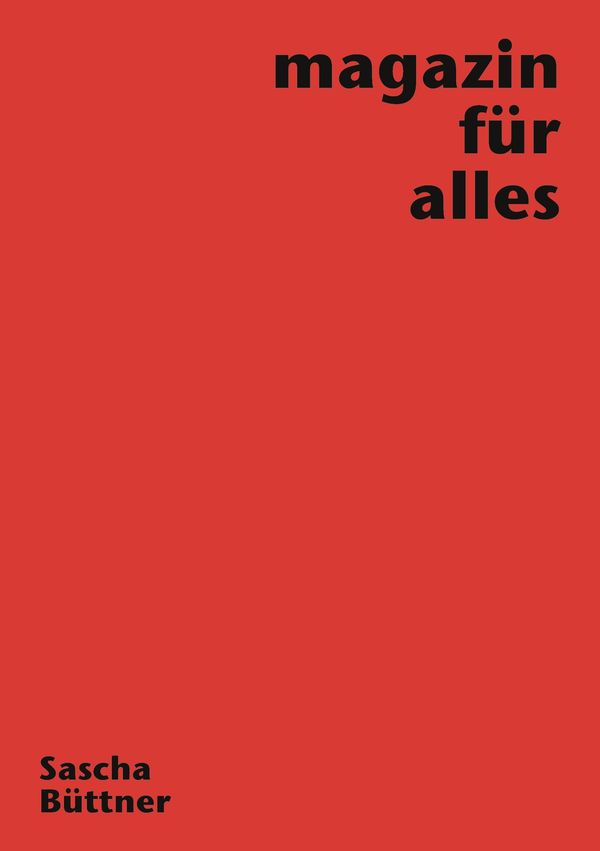 magazin für alles - Sascha Büttner (Buch)