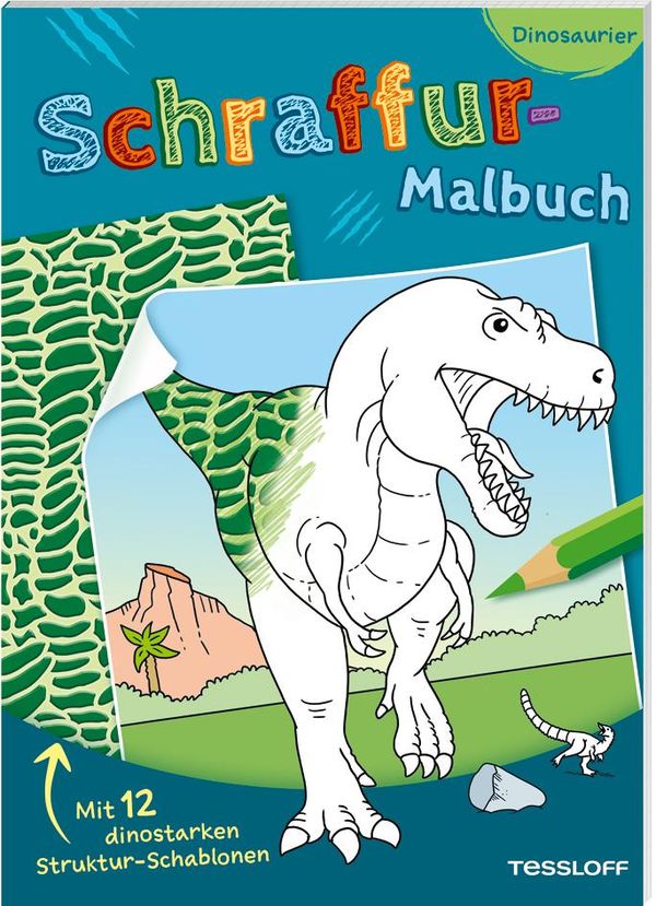 Schraffur-Malbuch. Dinosaurier (Buch)